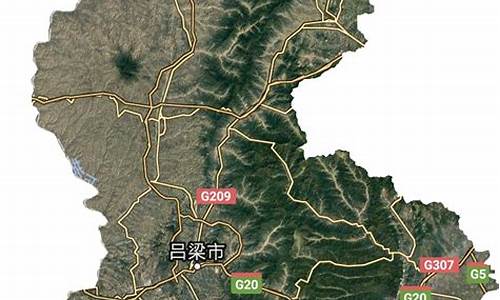 山西省吕梁市地图